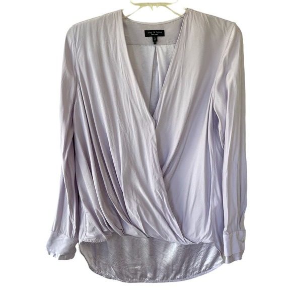Rag & Bone Silk Lilac top size S/P - Picture 1 of 11